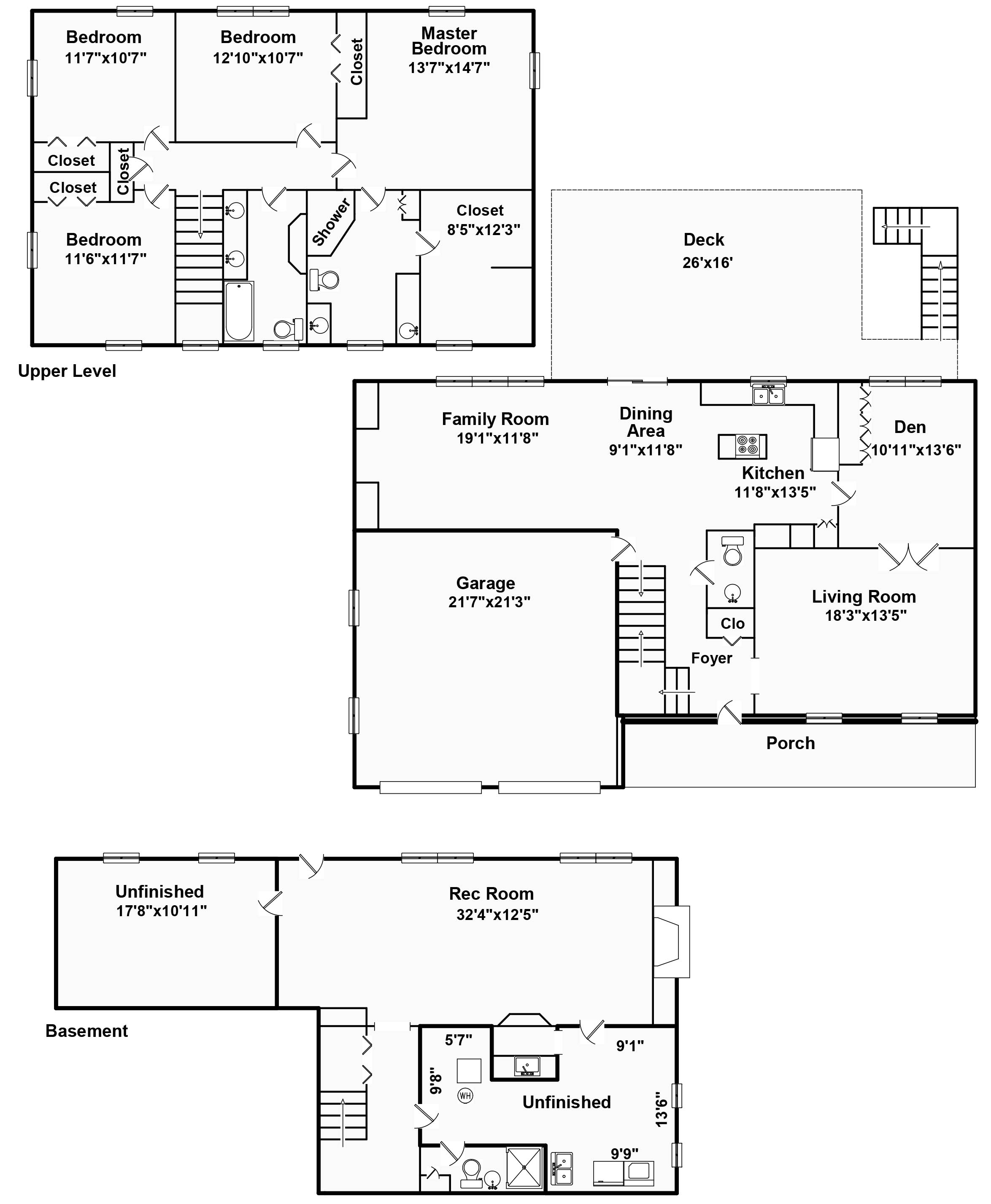 411 Woodhill Drive, Decatur, IL Floorplan